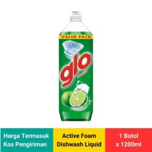 Glo Active Foam Dishwash Liquid Lime 1200ml